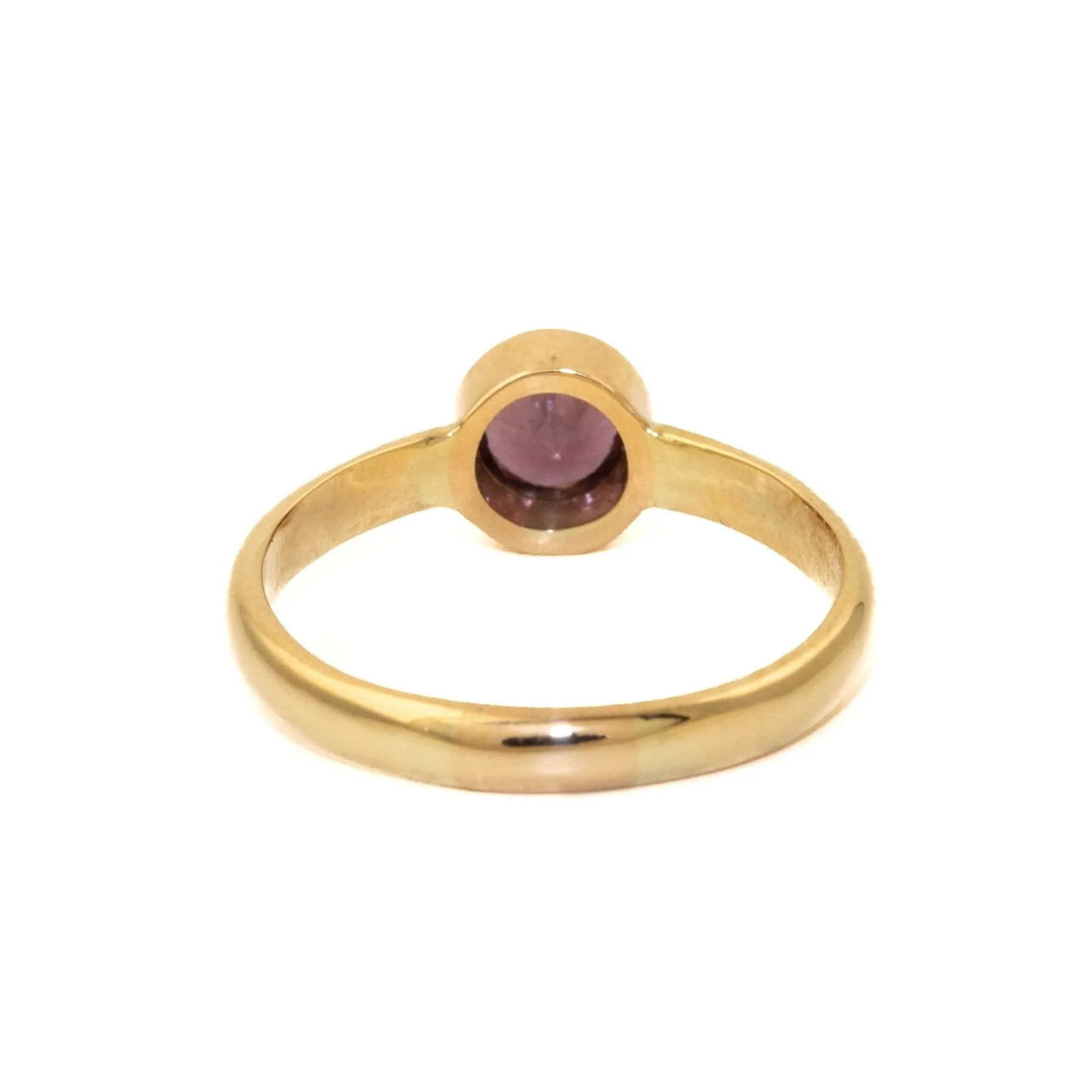 14K Gold Purple Sapphire Ring