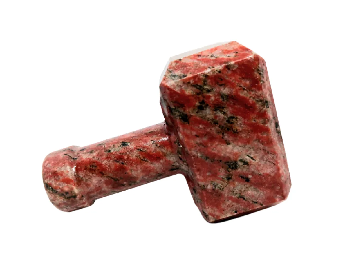 172G Red Jade Crystal Mjölnir