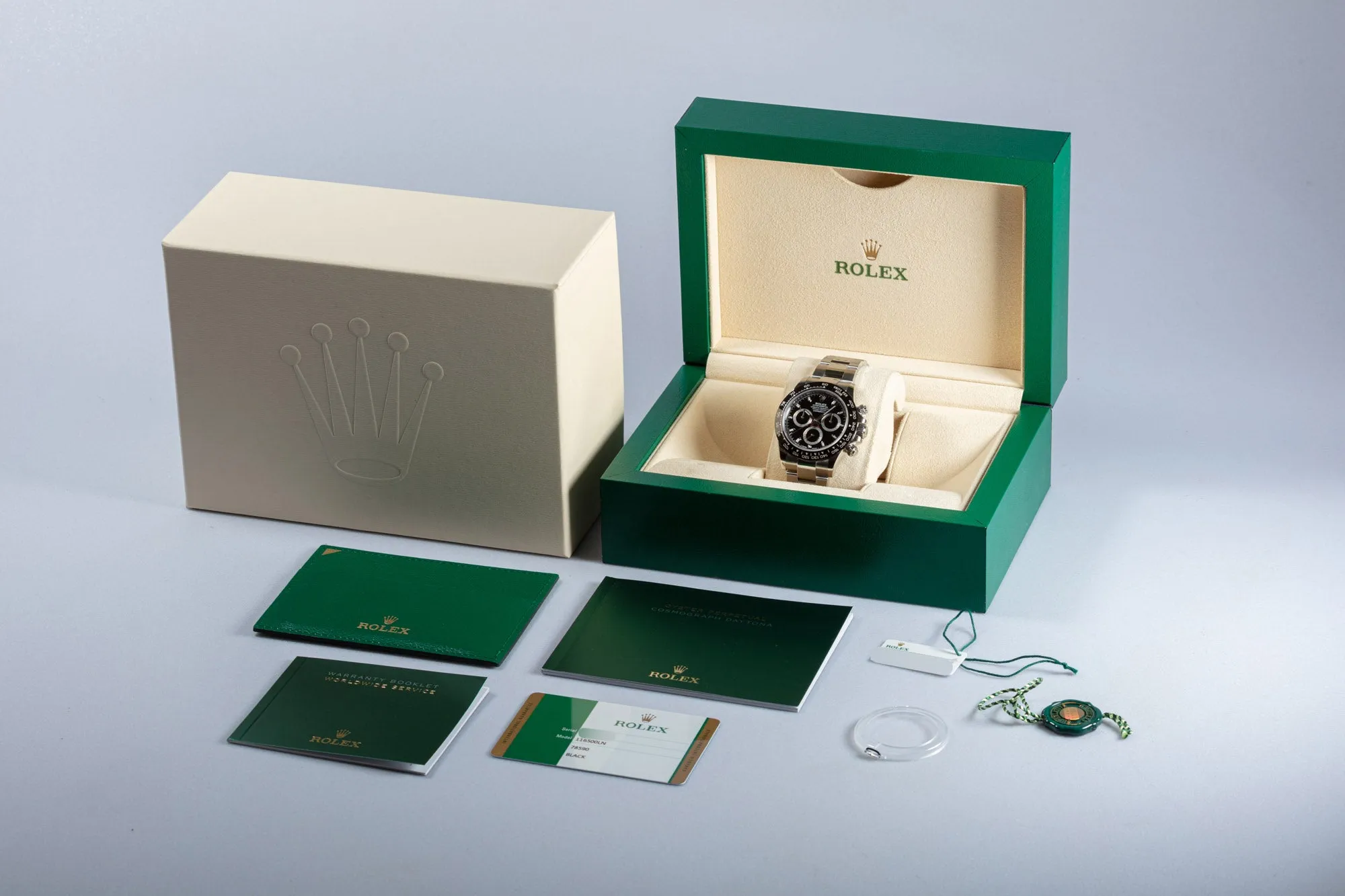 2019 Rolex Daytona 116500LN Black Dial Box & Card