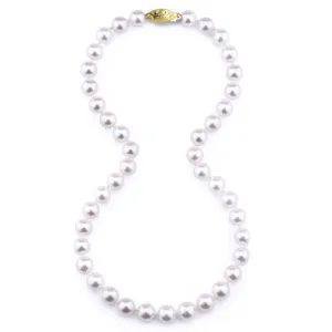 30" 14k Yellow Gold Akoya Pearl Strand