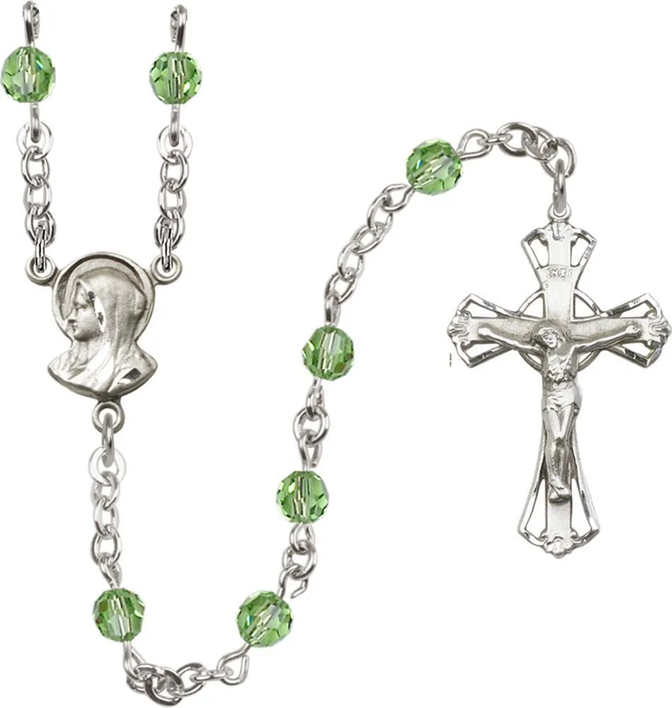 5mm Peridot Swarovski Rosary