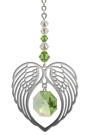 Birthstone Angel Wing - Peridot