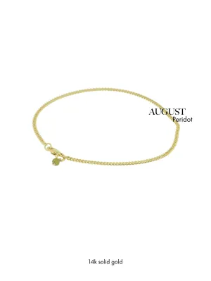 Birthstone August - Peridot | 14K Solid Gold