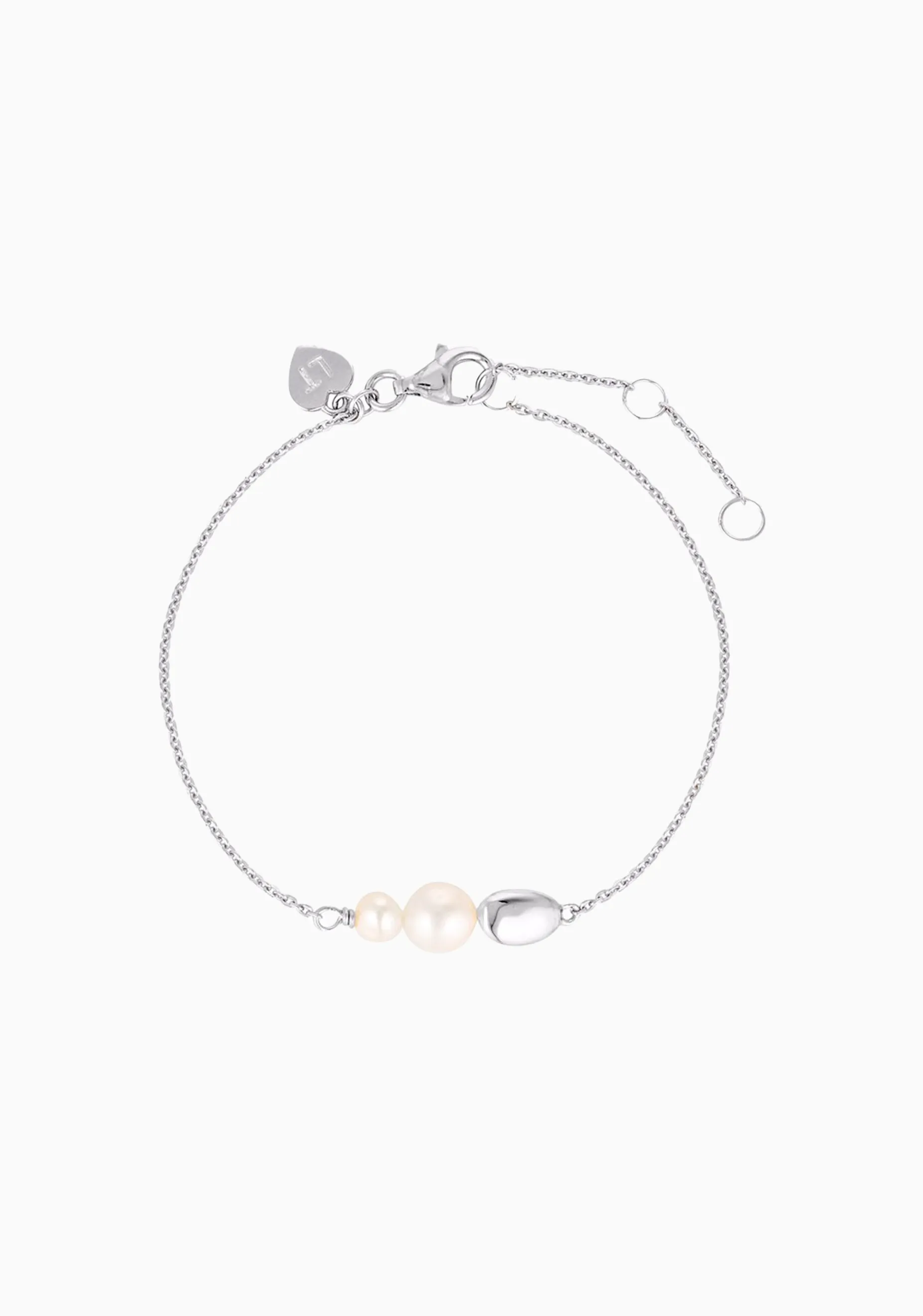 Brook Pearl Bracelet_Silver