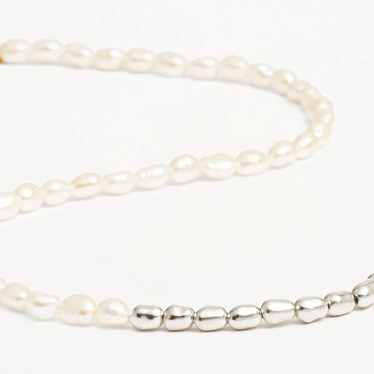 By Charlotte By Your Side Pearl Choker, Silver