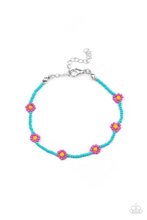 Camp Flower Power - Purple Bracelet - Paparazzi Accessories