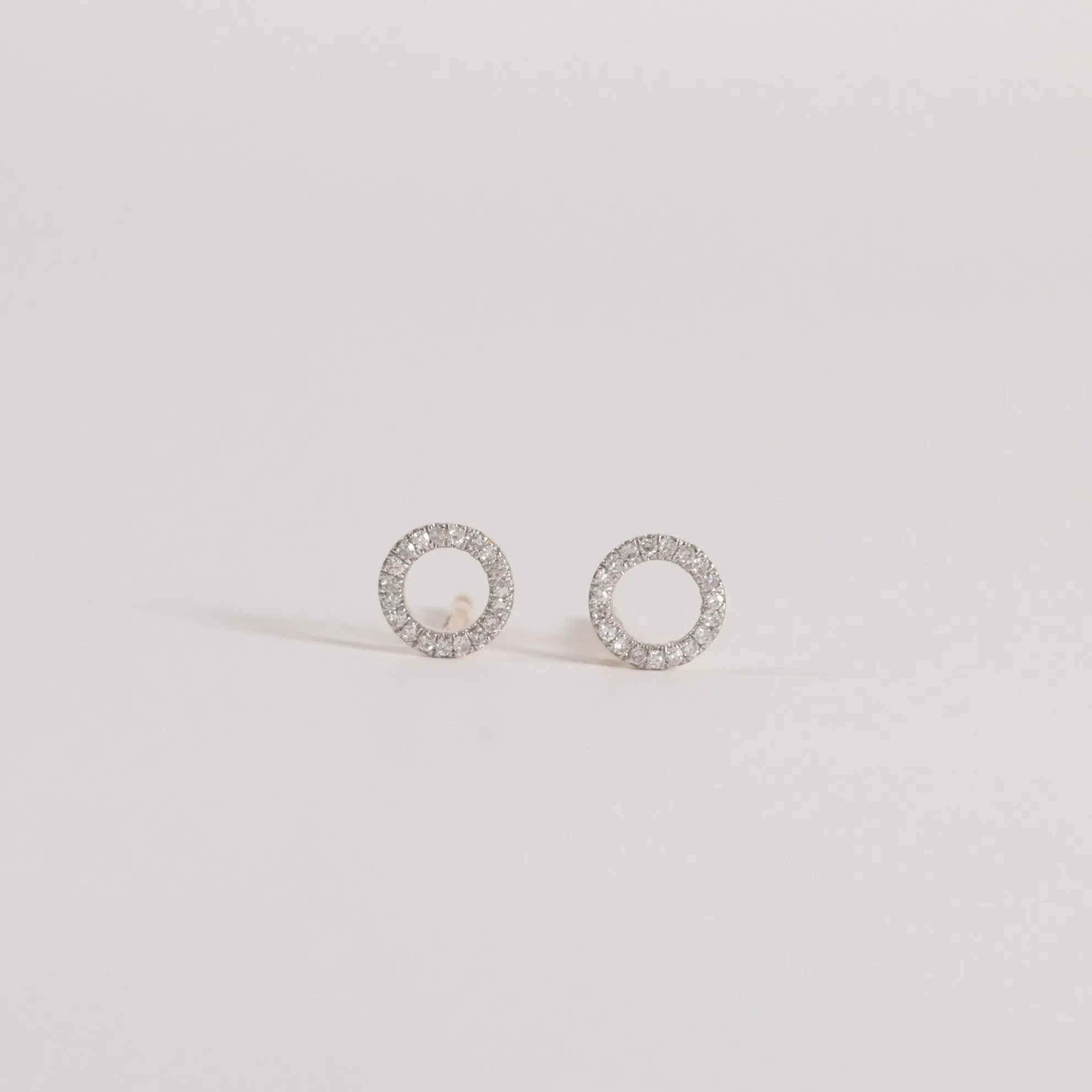 Diamond Circle Studs