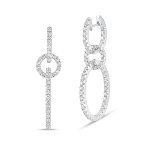 Diamond Interior & Exterior Multi-Hoop Earrings