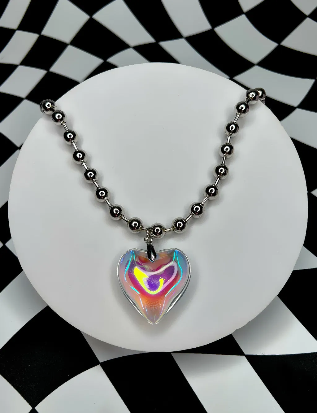 DRAZIC NECKLACE - IRIDESCENT HEART