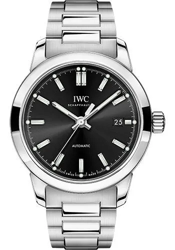 IWC Ingenieur Automatic Watch - 40.0 mm Stainless Steel Case - Black Dial - Steel Bracelet - IW357002