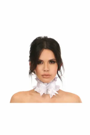 Kitten Collection White/White Lace Choker