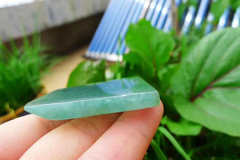 Natural Jade Rough Jadeite Raw (45g,4.9X4.9X0.65cm)