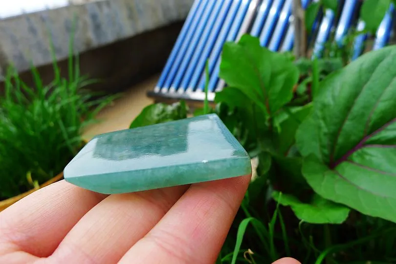 Natural Jade Rough Jadeite Raw (45g,4.9X4.9X0.65cm)