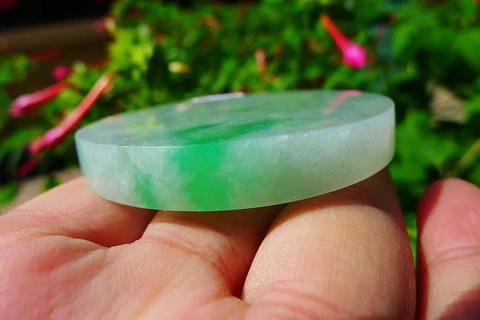 Natural Jade Rough Jadeite Raw (58g,5.3X0.75cm)