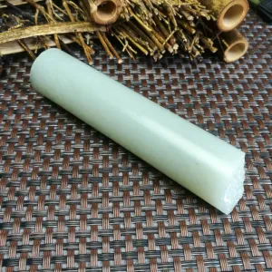 Natural Kunlun Jade Rough Nephrite Raw (114g,9.2X2.3cm)