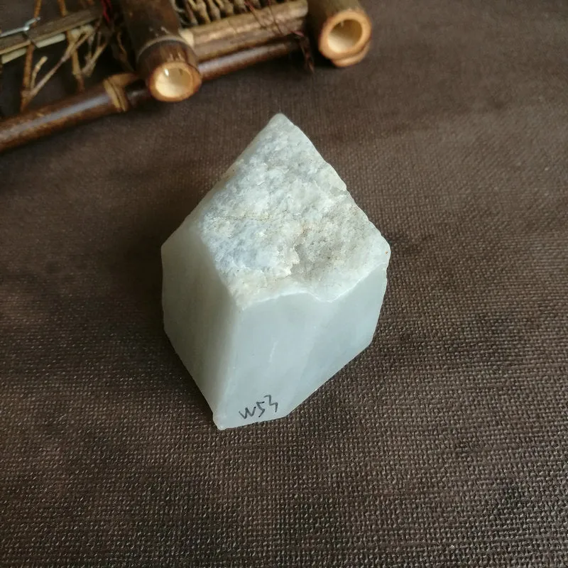 Natural Kunlun Jade Rough Nephrite Raw (127g,5X3.8X2.6cm)