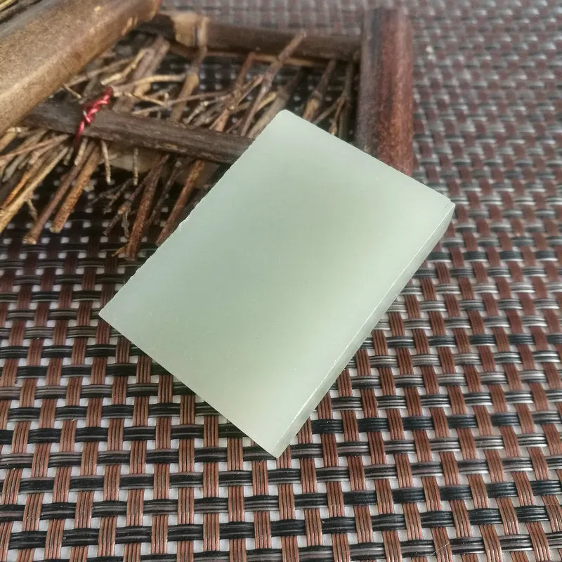 Natural Kunlun Jade Rough Nephrite Raw (60g,5.3X3.8X1cm)