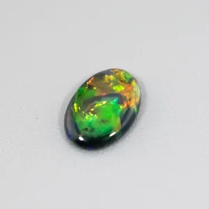 Oval Natural Australian Black Opal Loose Gemstone 0.23ct