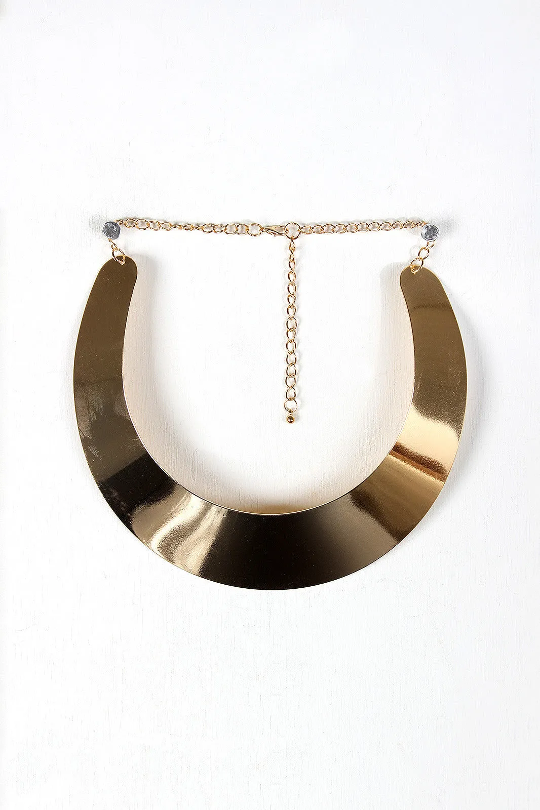 Polished Metal Cuff Choker