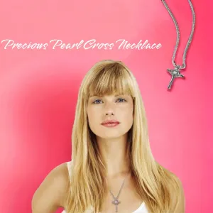 Precious Pearl Cross Necklace - Collier Croix - Pearl in Oyster Kit