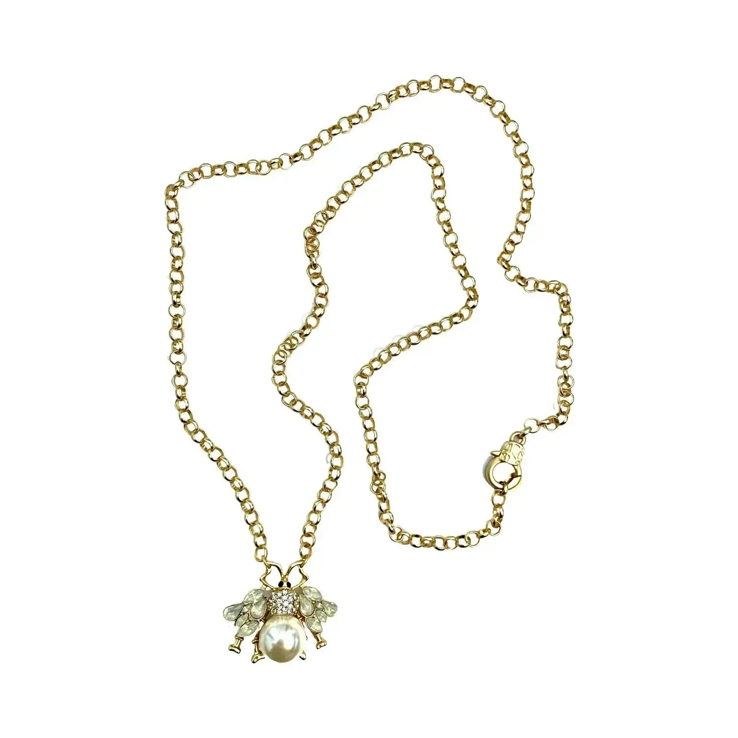 Queen Bee Long Necklace - Gold