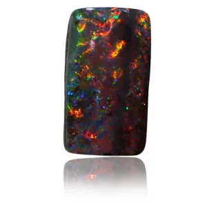 Red Orange Multi Boulder Opal Stone