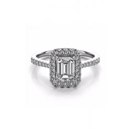 S Kashi & Sons Halo Engagement Ring EN7597-7X5MWG