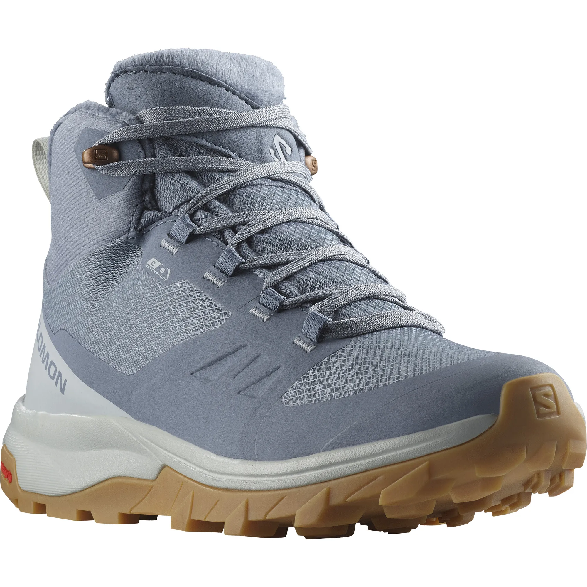 Salomon Women&#x27;s Outsnap Climasalomon Waterproof Flint Stone/Pearl Blue/Gum3 | Buy Salomon Women&#x27;s Outsnap Climasalomon Waterproof Flint Stone/Pearl Blue/Gum3 here | Outnorth