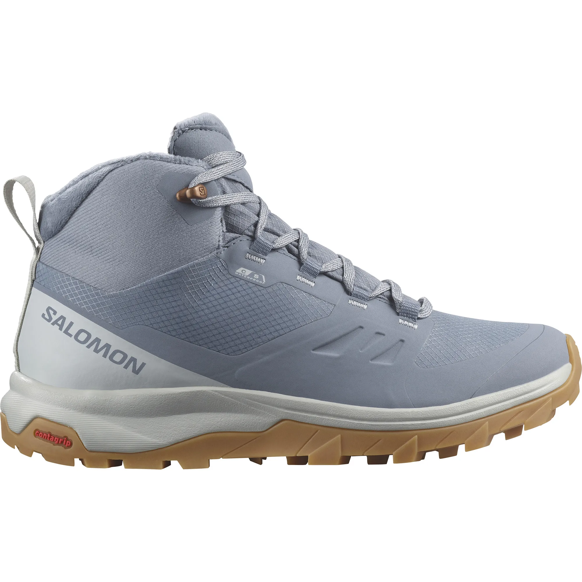 Salomon Women&#x27;s Outsnap Climasalomon Waterproof Flint Stone/Pearl Blue/Gum3 | Buy Salomon Women&#x27;s Outsnap Climasalomon Waterproof Flint Stone/Pearl Blue/Gum3 here | Outnorth