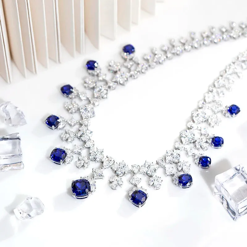 Sapphire Symphony Jewelry Set