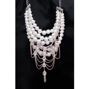 SNOW SPARKLE STATEMENT NECKLACE