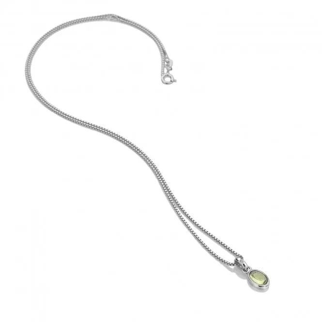 Sterling Silver Peridot Pendant DP761