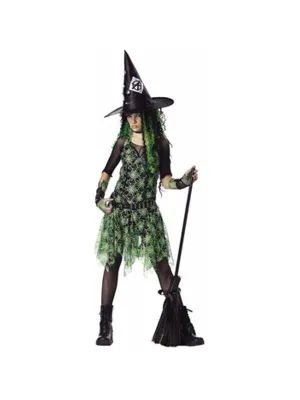 Teen Punk Rocker Witch Costume