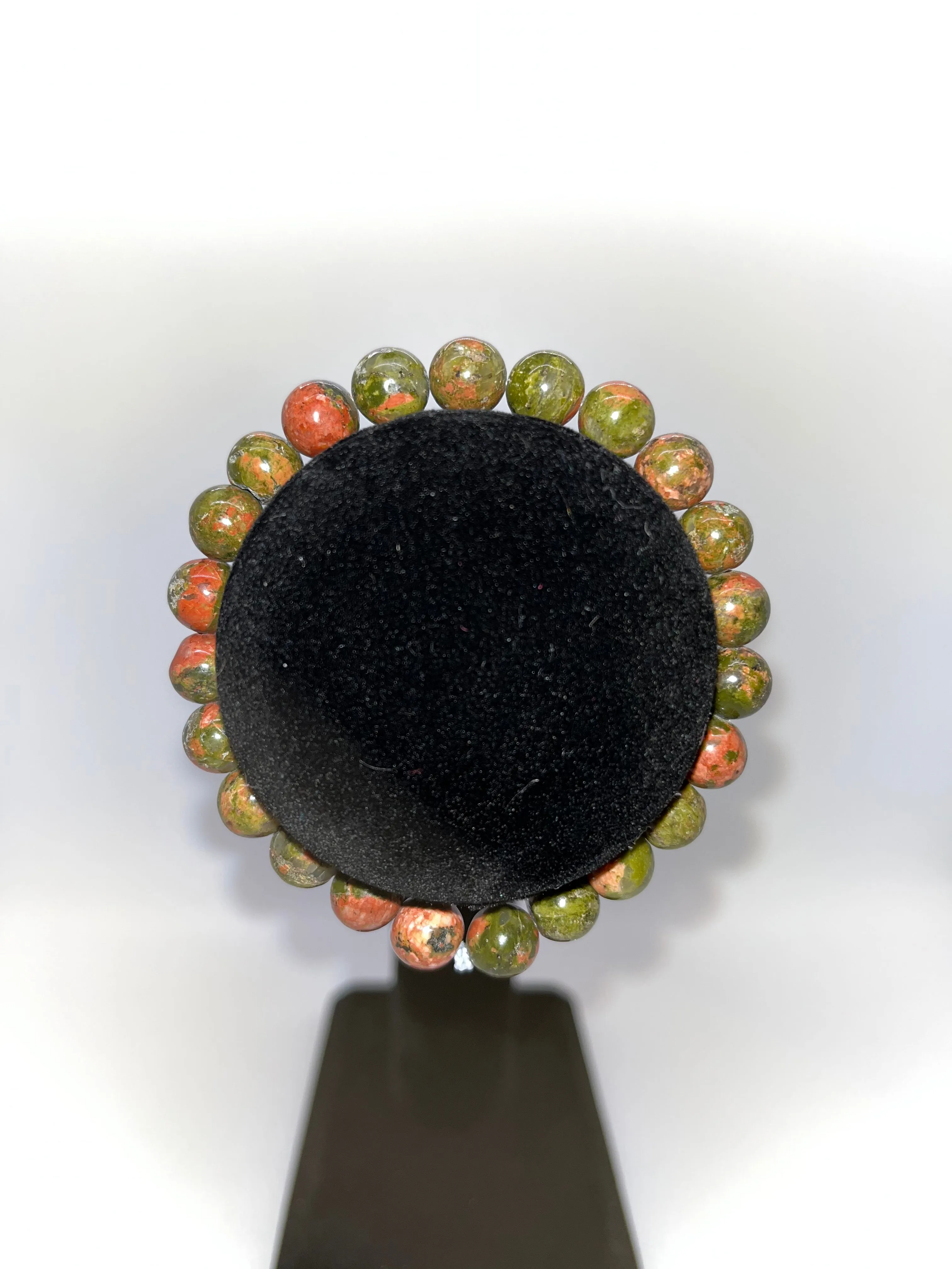 Unakite Crystal Bracelet, 8mm