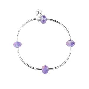 Wish - Bracelet | Lt Amethyst - Crystal | Inspiration