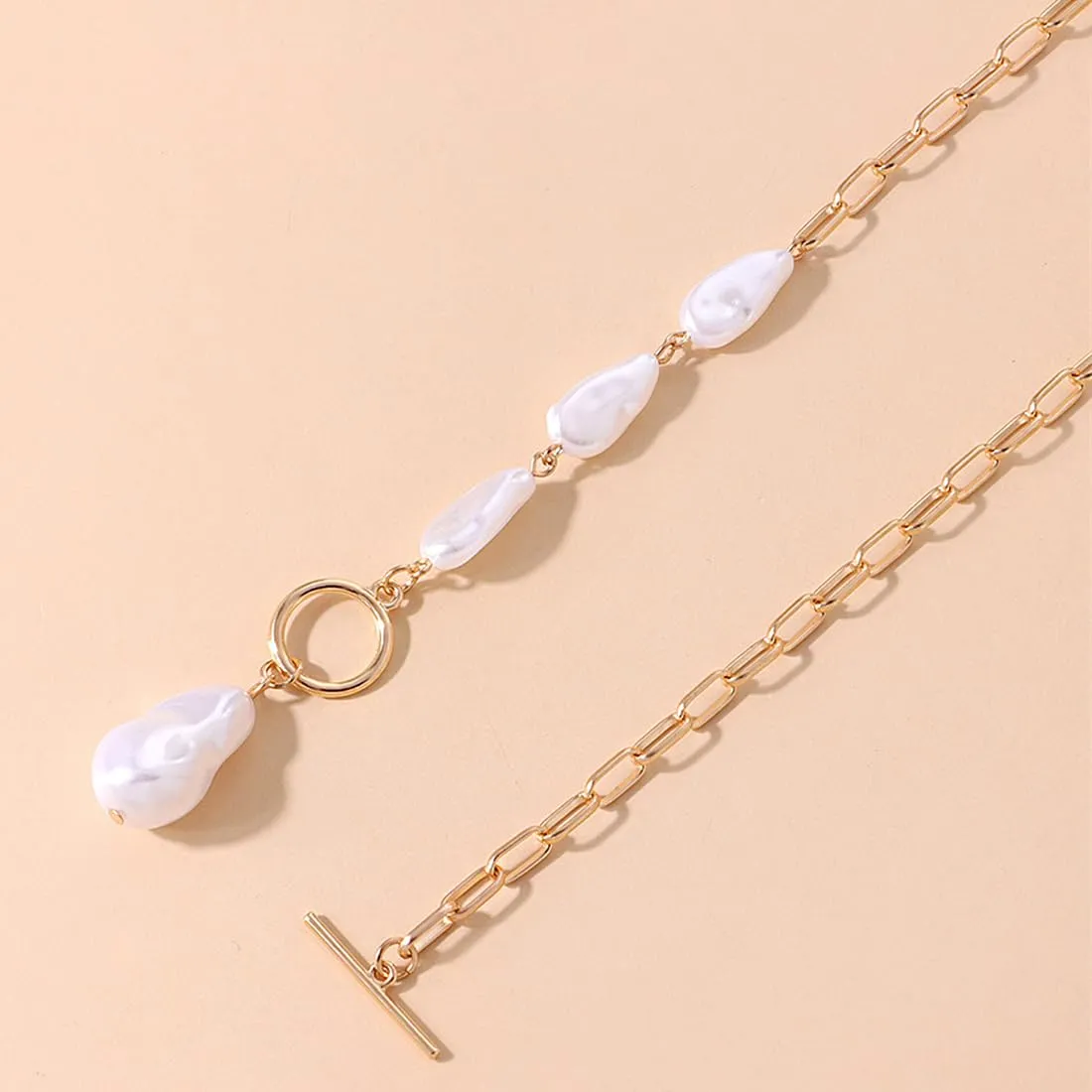 Yellow Chimes Necklace for Women and Girls Pearl Necklace for Women | 2 Pcs Combo of Gold Plated Pearl Necklace for Girls | Birthday Gift for girls and women Anniversary Gift for Wife